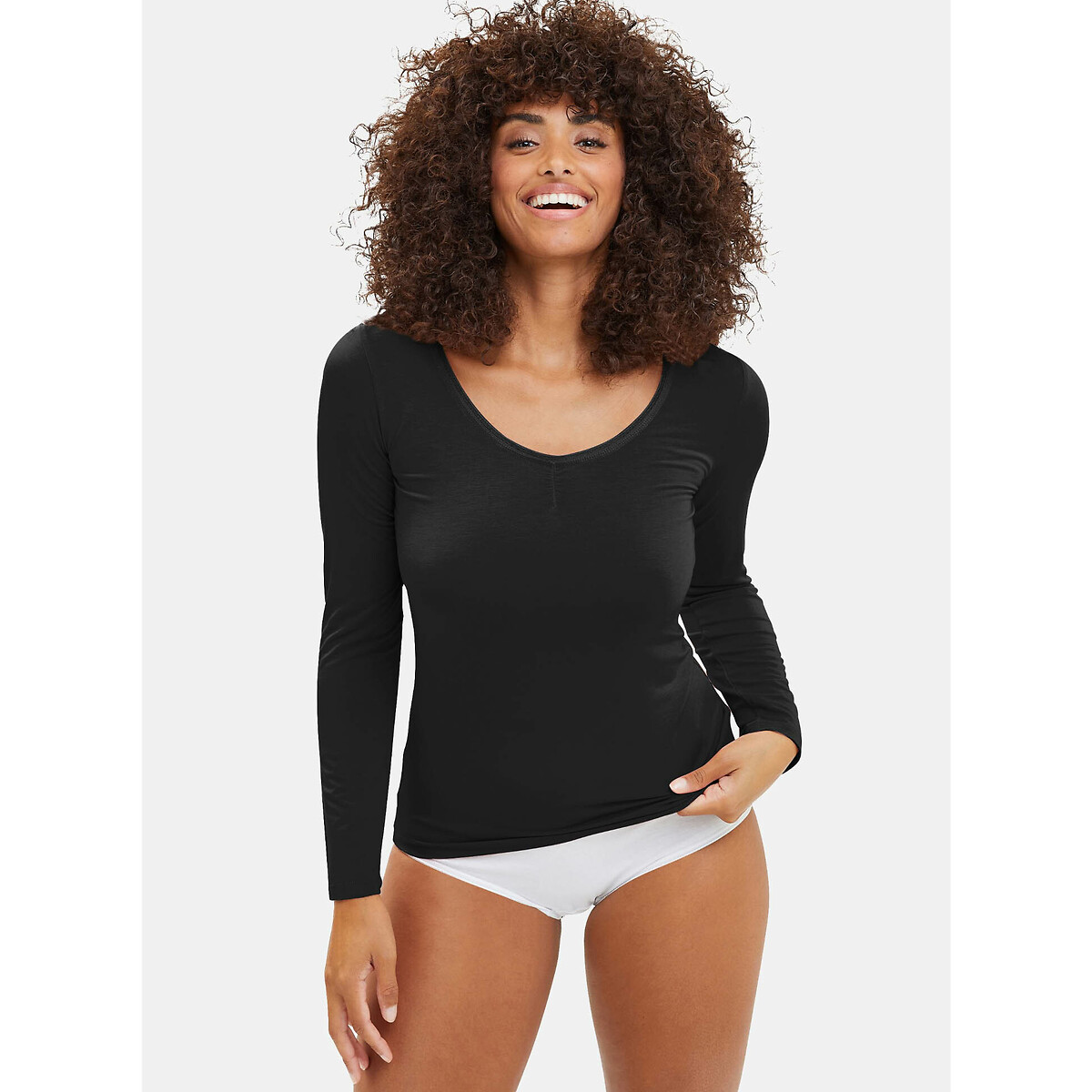 T-shirt termica a maniche lunghe Chill nero , SANS COMPLEXE