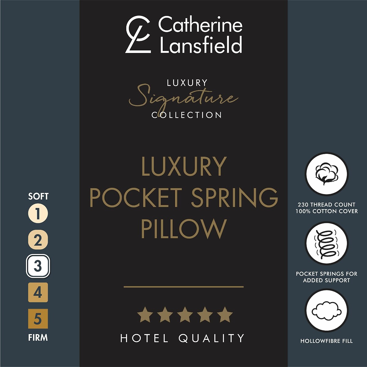 Cotton Spring Pillow white, CATHERINE LANSFIELD