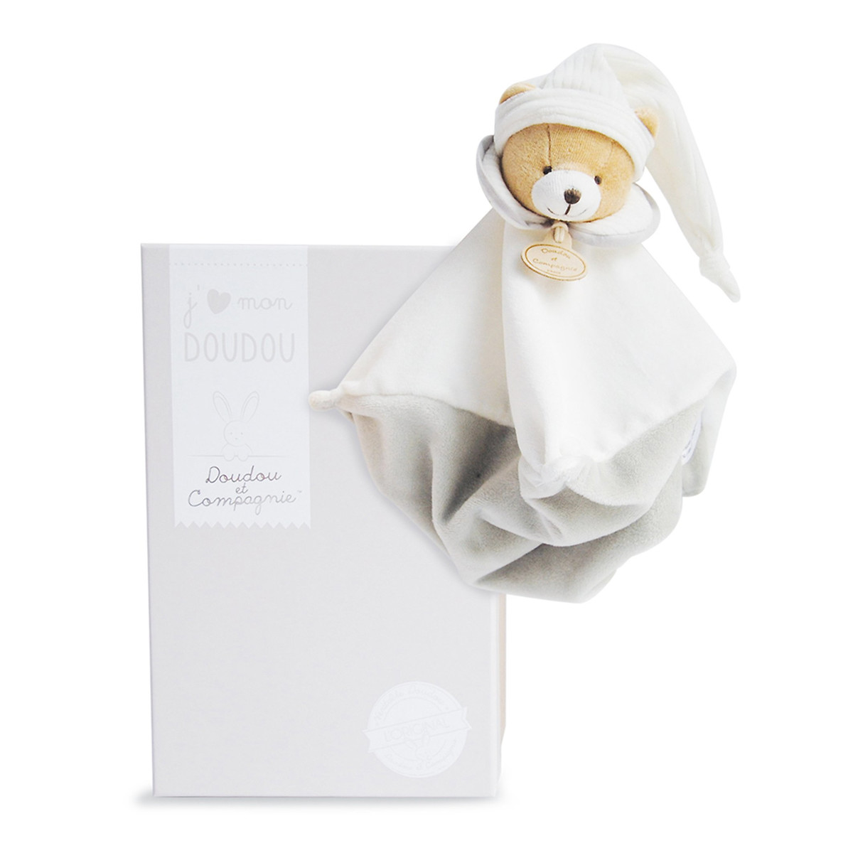Doudou 202 l'original ! ours taupe 25cm - dc2928 b beige, DOUDOU ET COMPAGNIE
