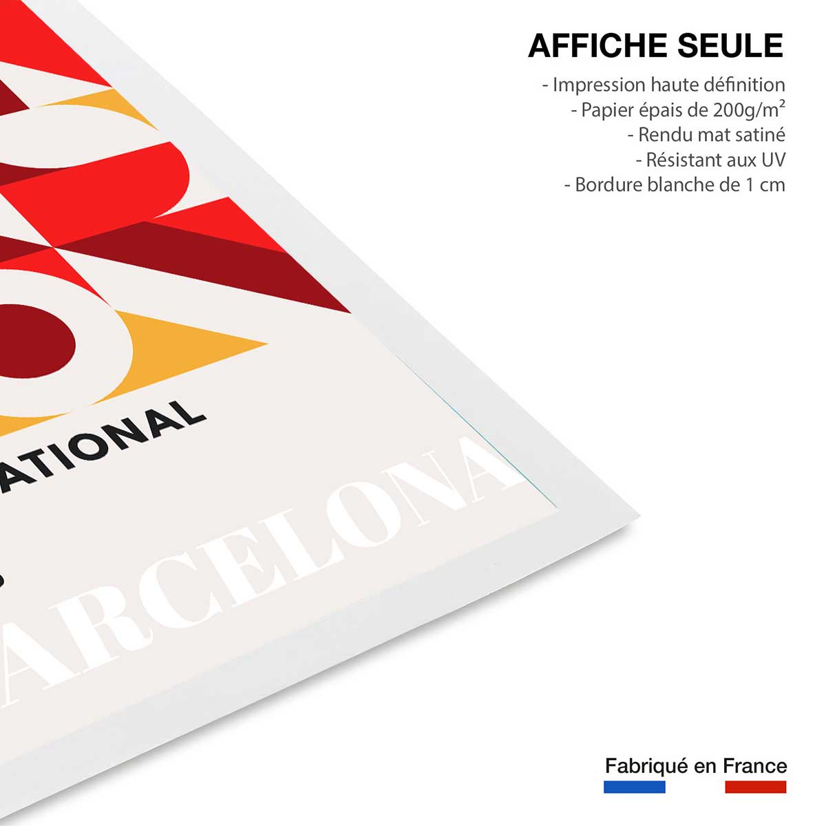Poster international jazz days barcelona affiche seule, HEXOA