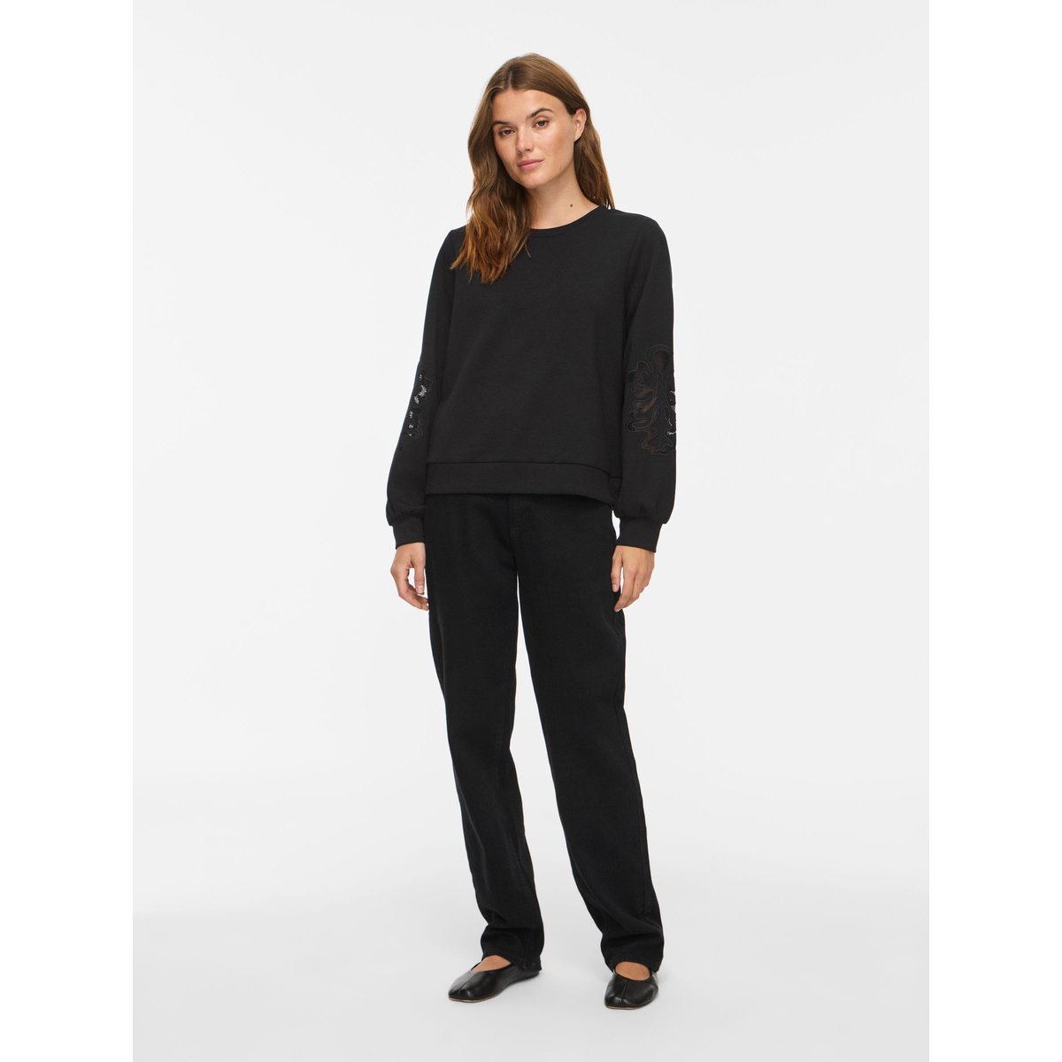 Sweat-Shirt À Manches Longues noir - black beauty1, VILA
