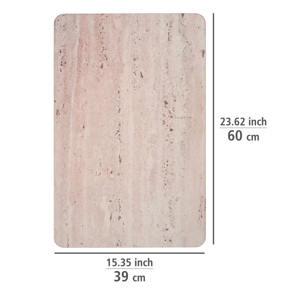 Tapis de bain antidérapant en diatomite PUNA beige, WENKO
