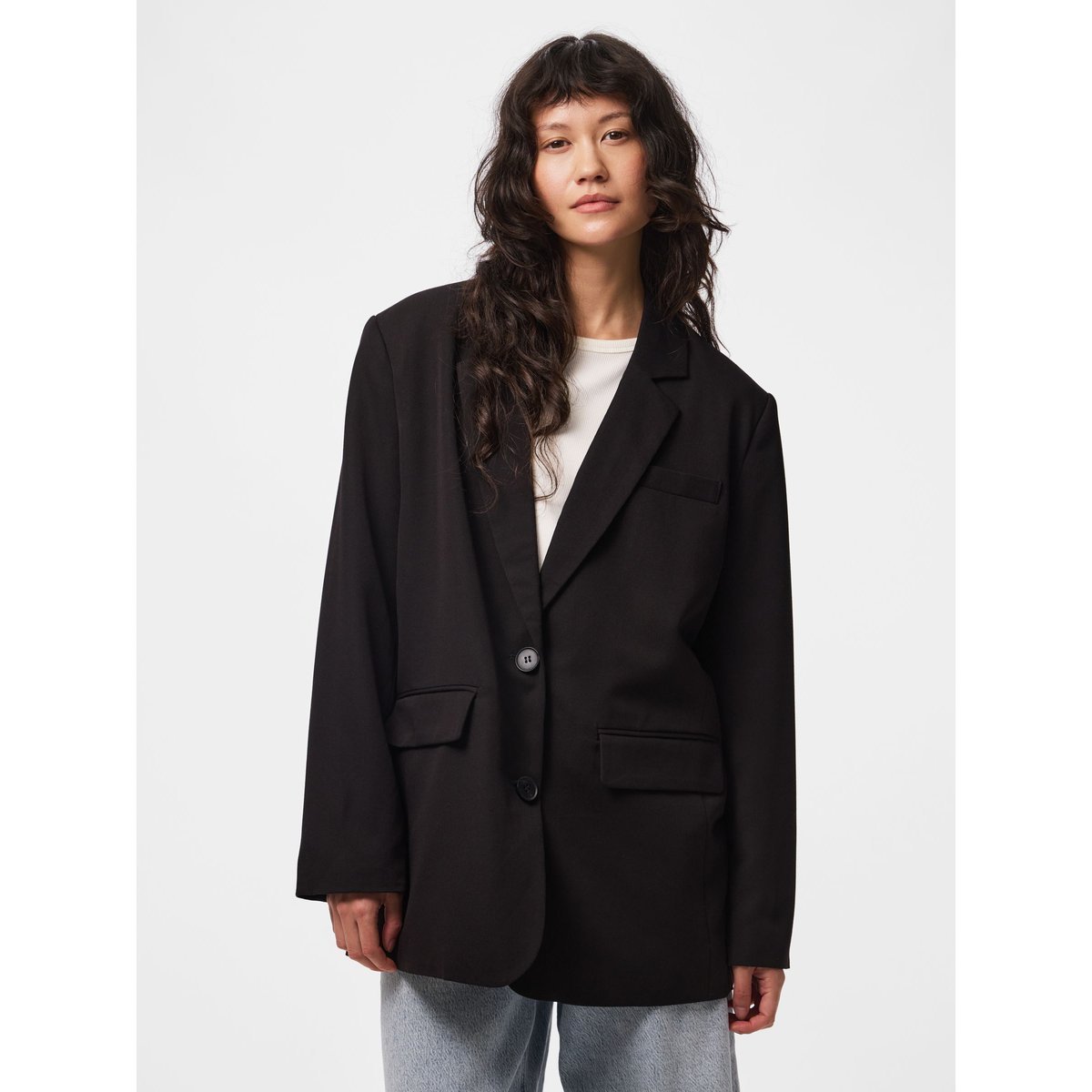 Blazer Surdimensionné black, PIECES