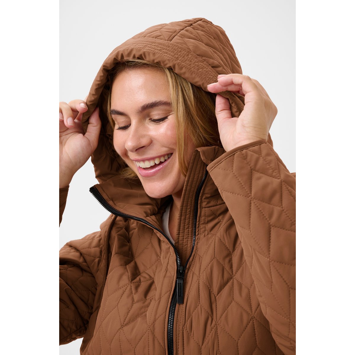 Manteau marron friar brown, KAFFE CURVE