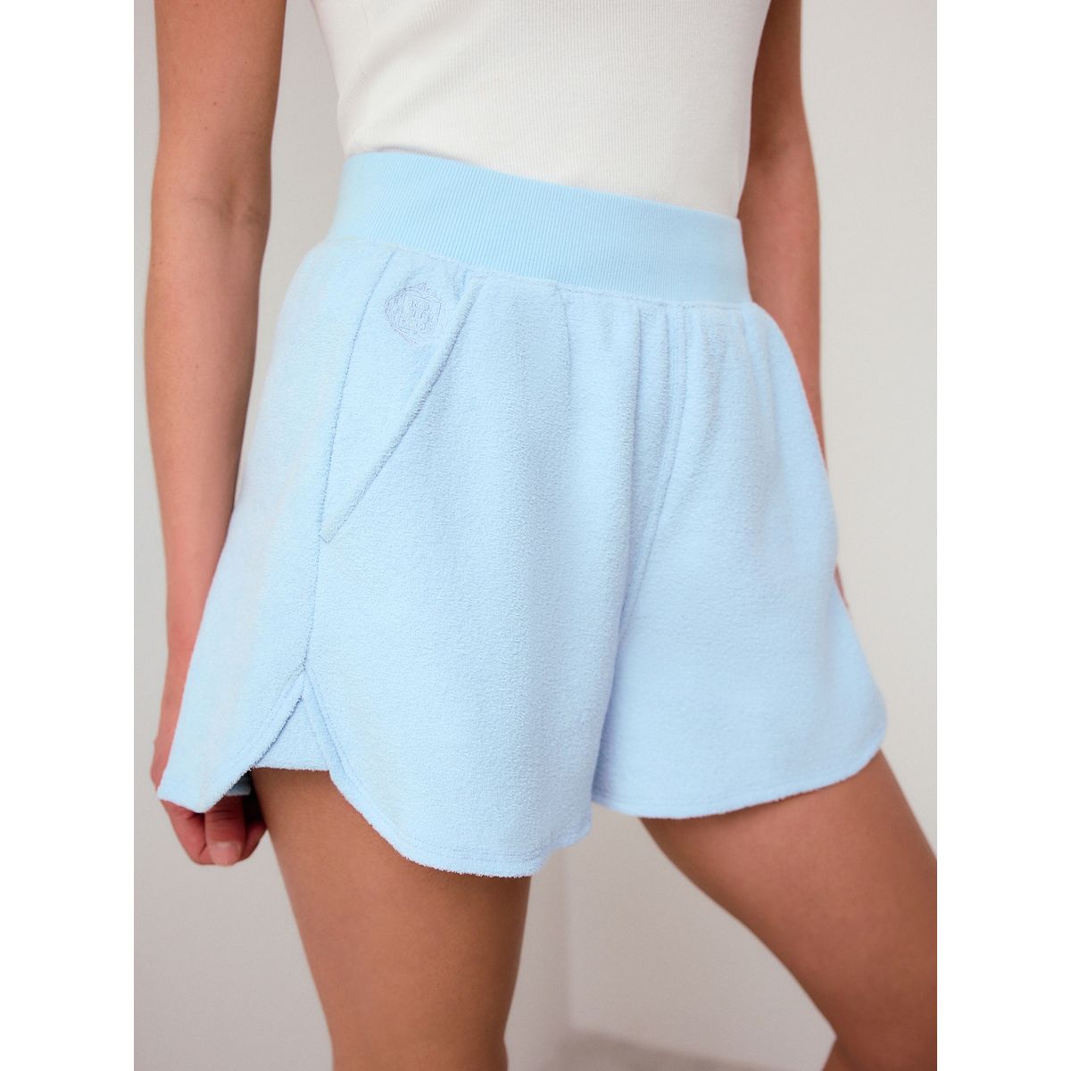 Short en tissu éponge bleu, NEXT
