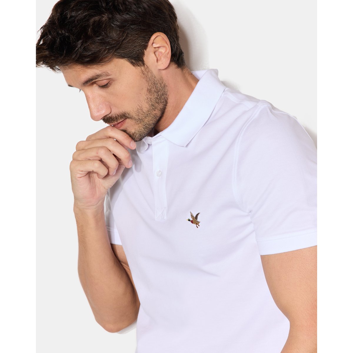 Polo brodé O'TOGS blanc, CHEVIGNON