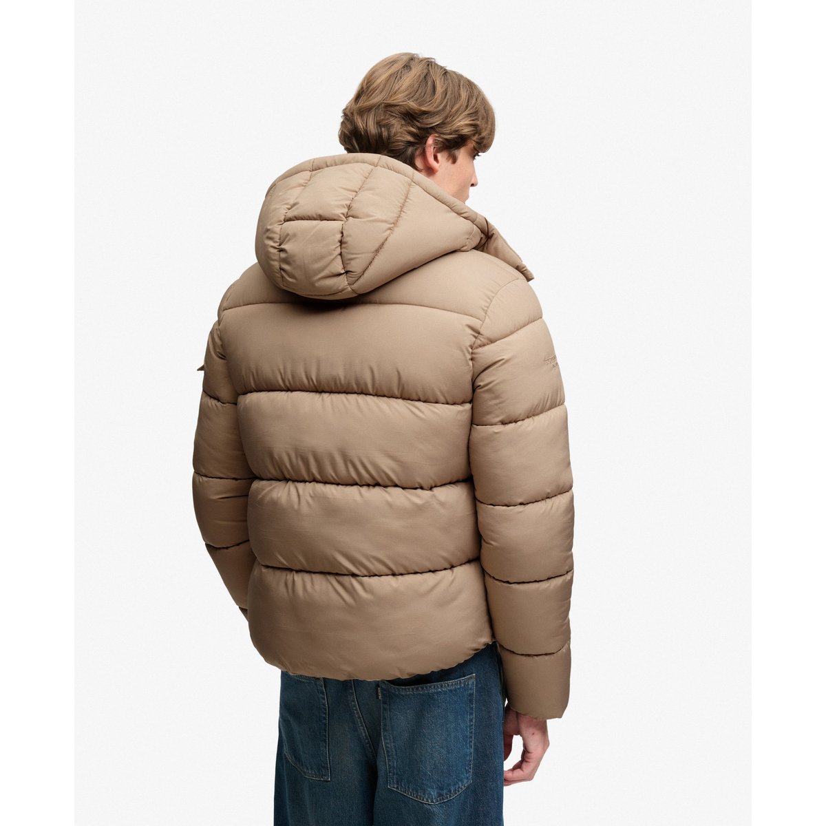 Doudoune Premium Ripstop beige peak sands, SUPERDRY