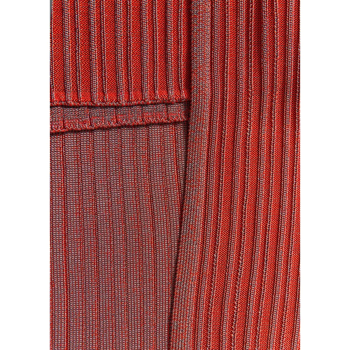 Jupe côtelée superposition rouge, MANGO