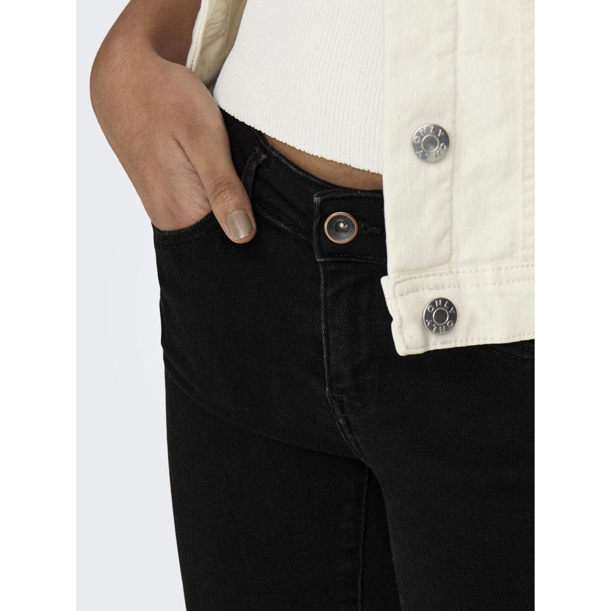 Jean Skinny black denim, ONLY