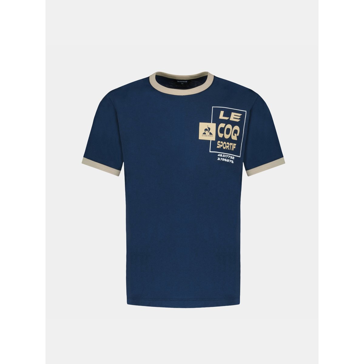 T-shirt en jersey de coton Graphique blue, LE COQ SPORTIF