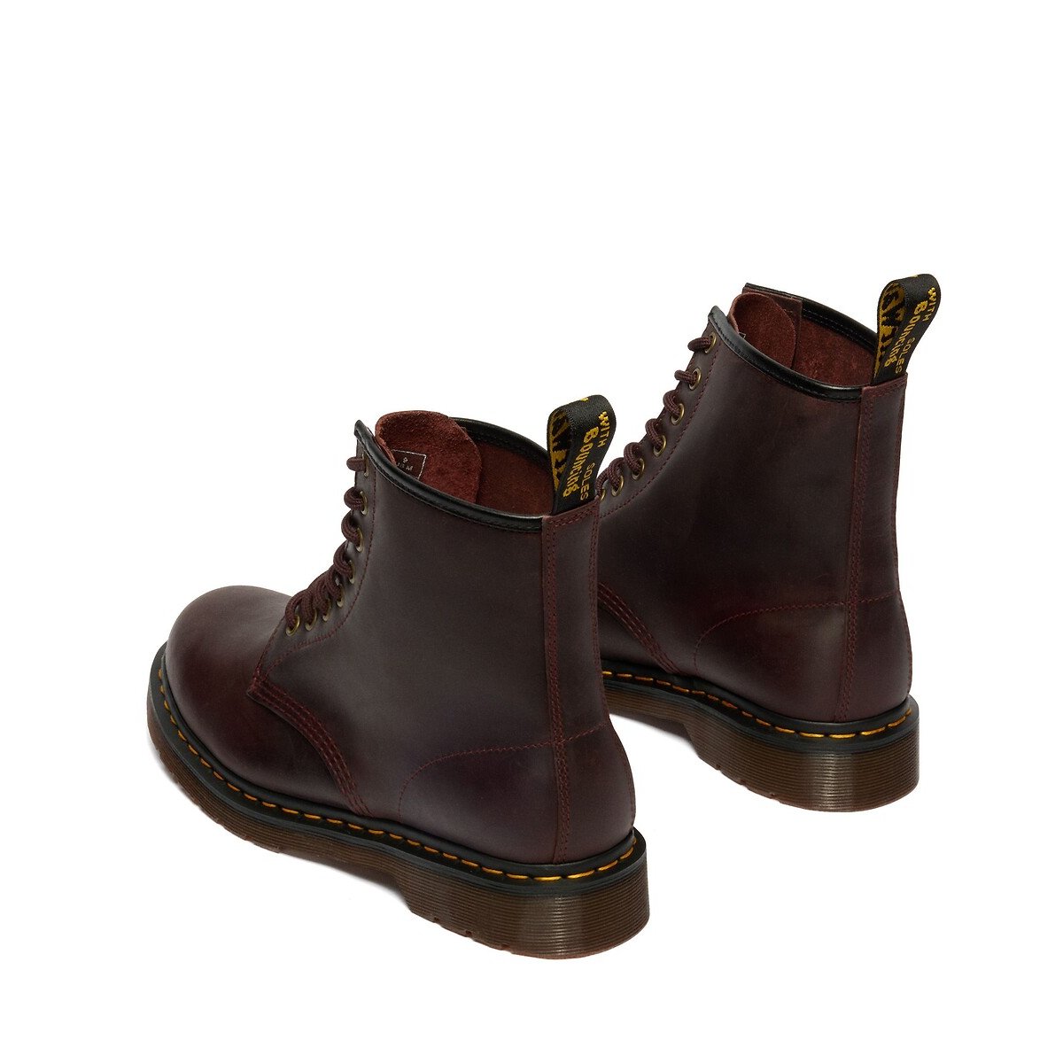 Boots 1460 en cuir Crazy Horse rouge foncé, DR. MARTENS