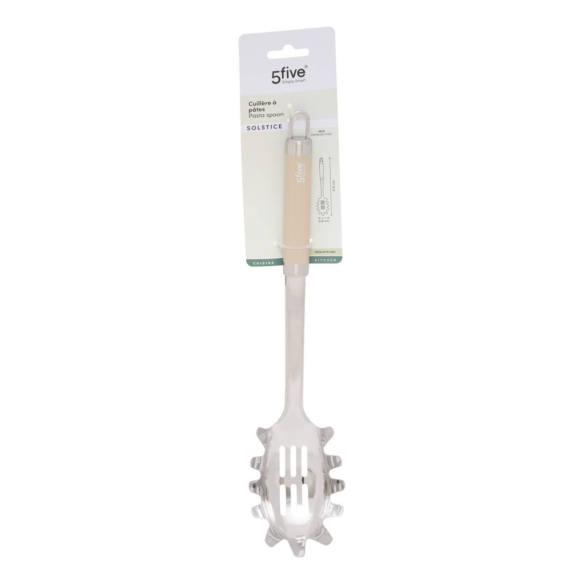 Cuillère à pâtes en inox SOLSTICE beige, 5FIVE SIMPLY SMART