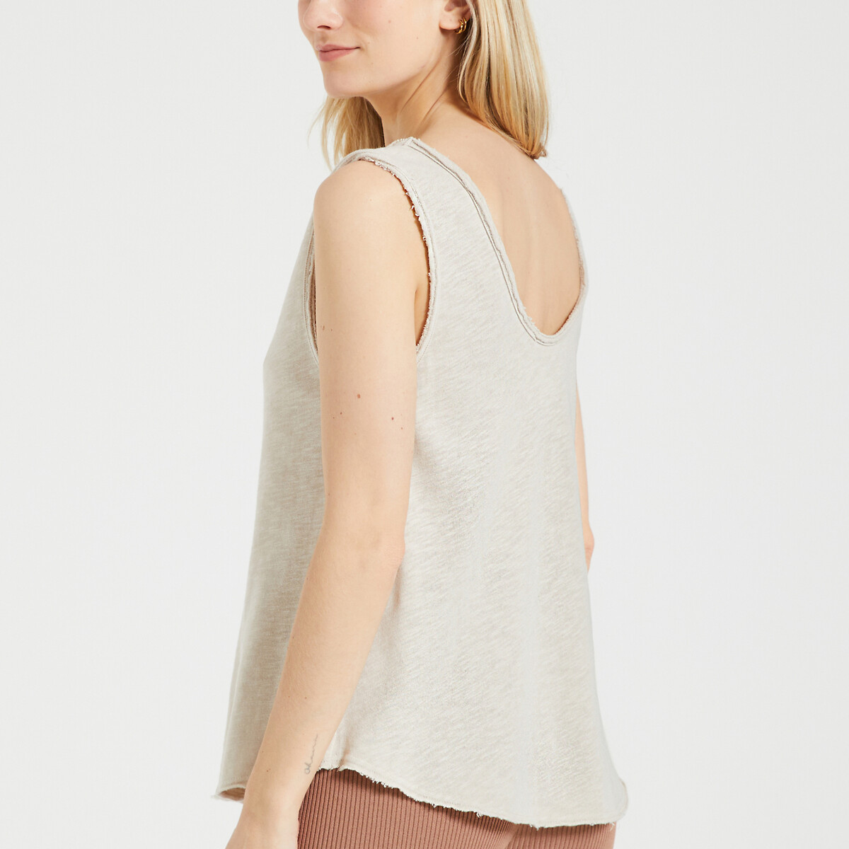 Débardeur col rond sans manches SONOMA beige, AMERICAN VINTAGE