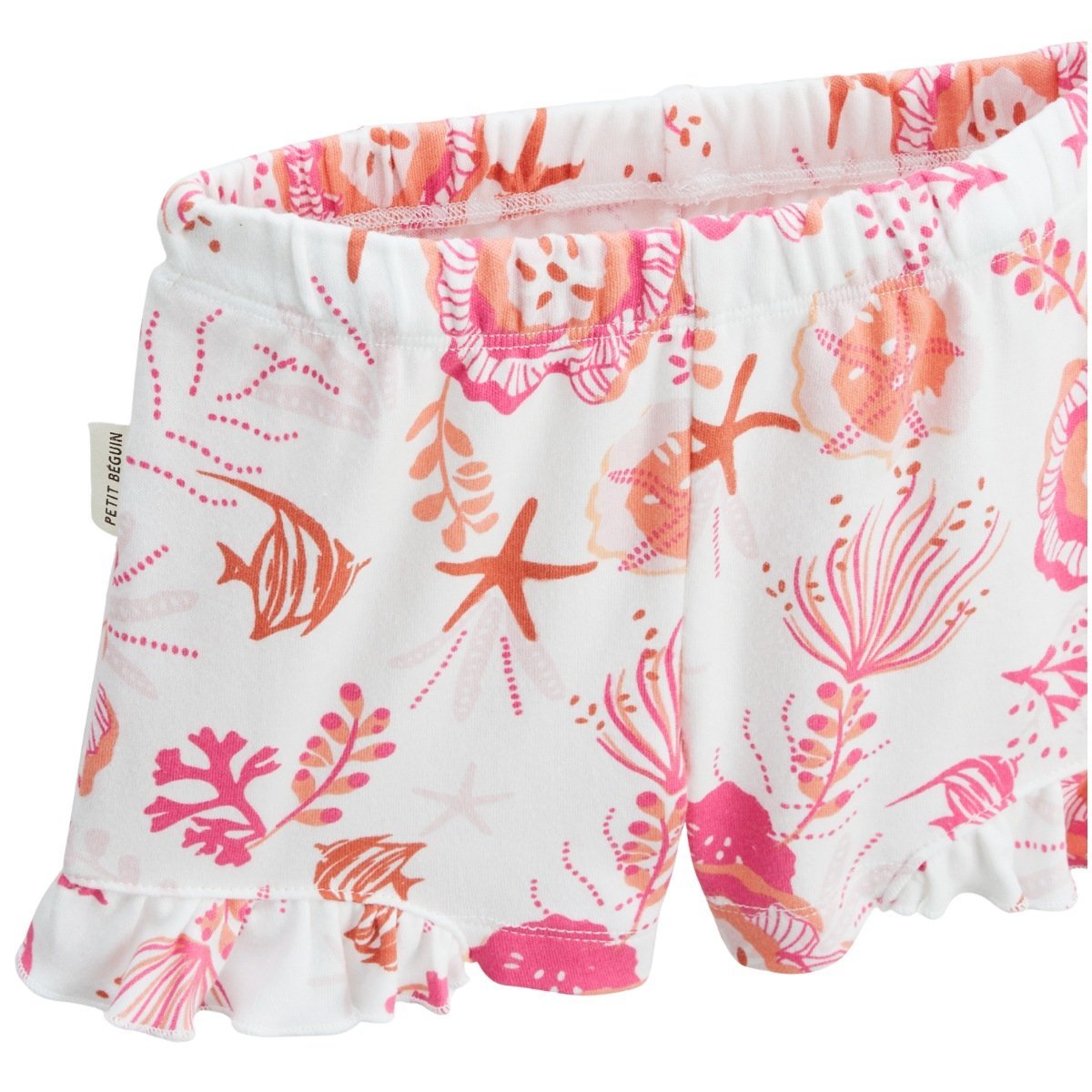 Lot de 2 pyjamas short enfant 2 pièces Bahamas rose, PETIT BEGUIN
