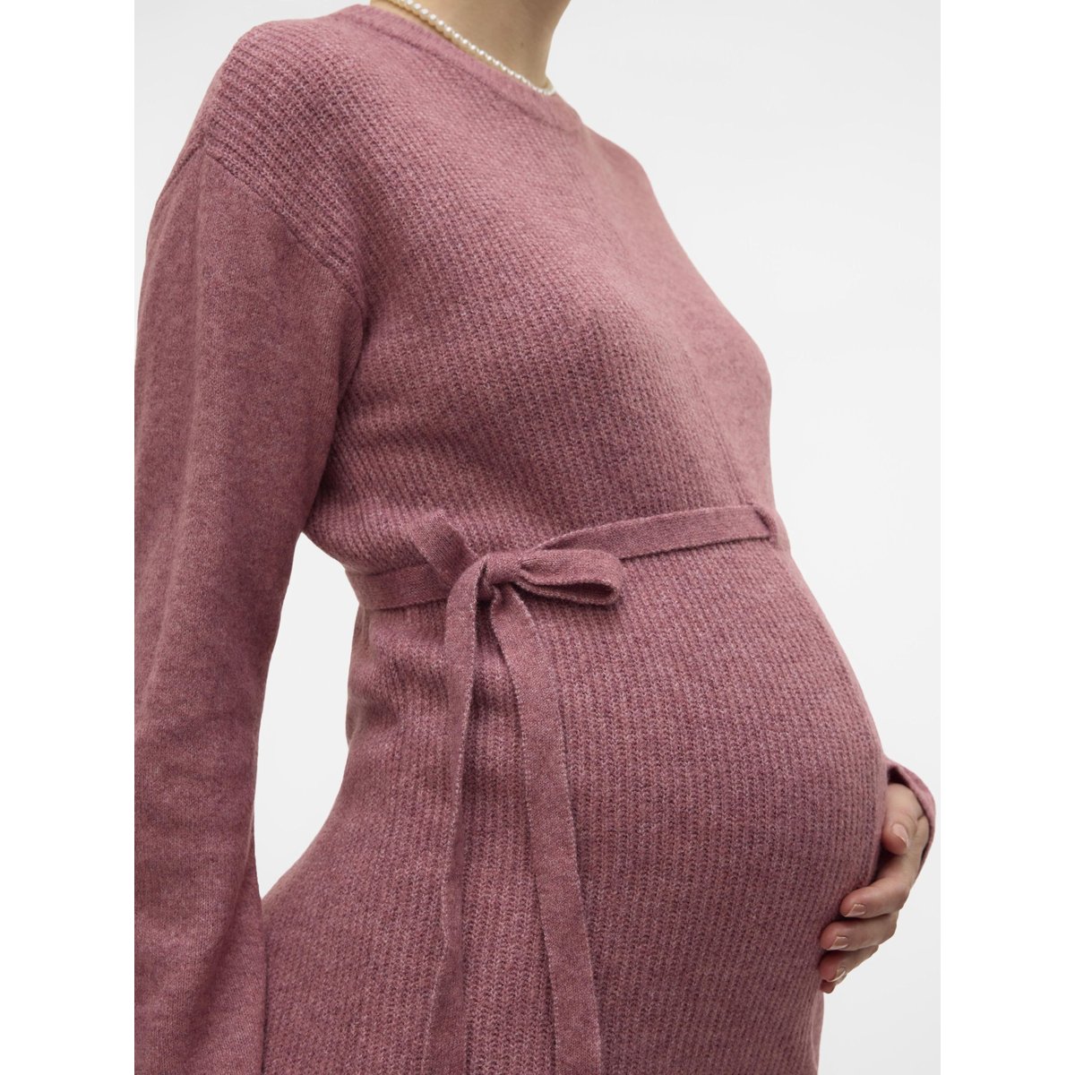 Robe En Maille mesa rose, MAMA LICIOUS