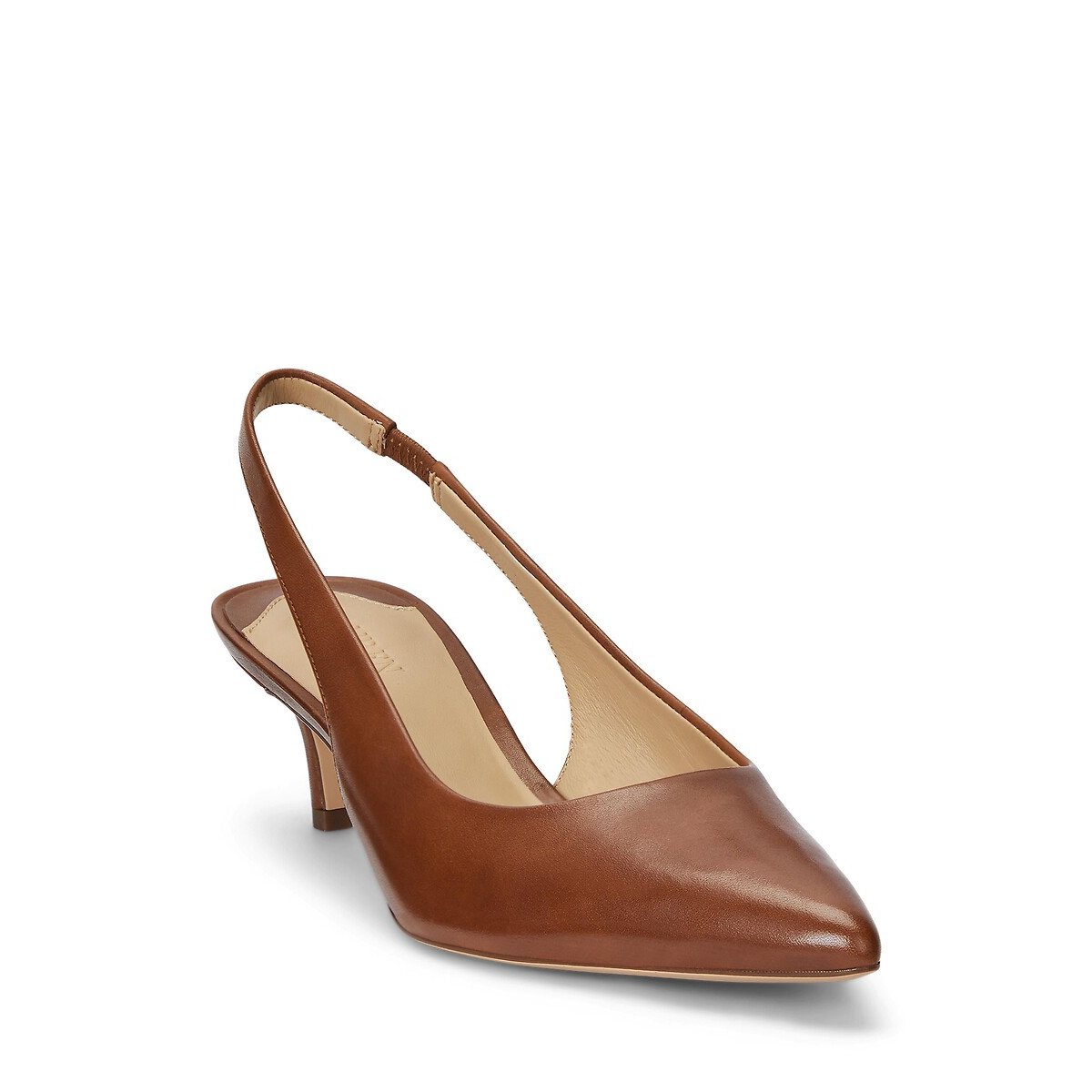Escarpins slingback en cuir Lolah tan, LAUREN RALPH LAUREN