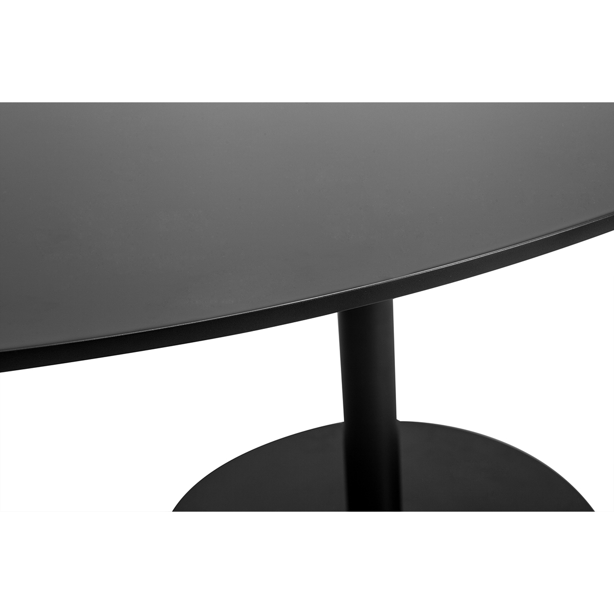 Table à manger design ovale L170 cm HALIA noir, MILIBOO