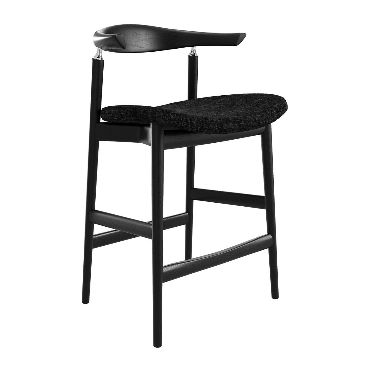 Soline Counter Stool black/charcoal, ÉDITÉ