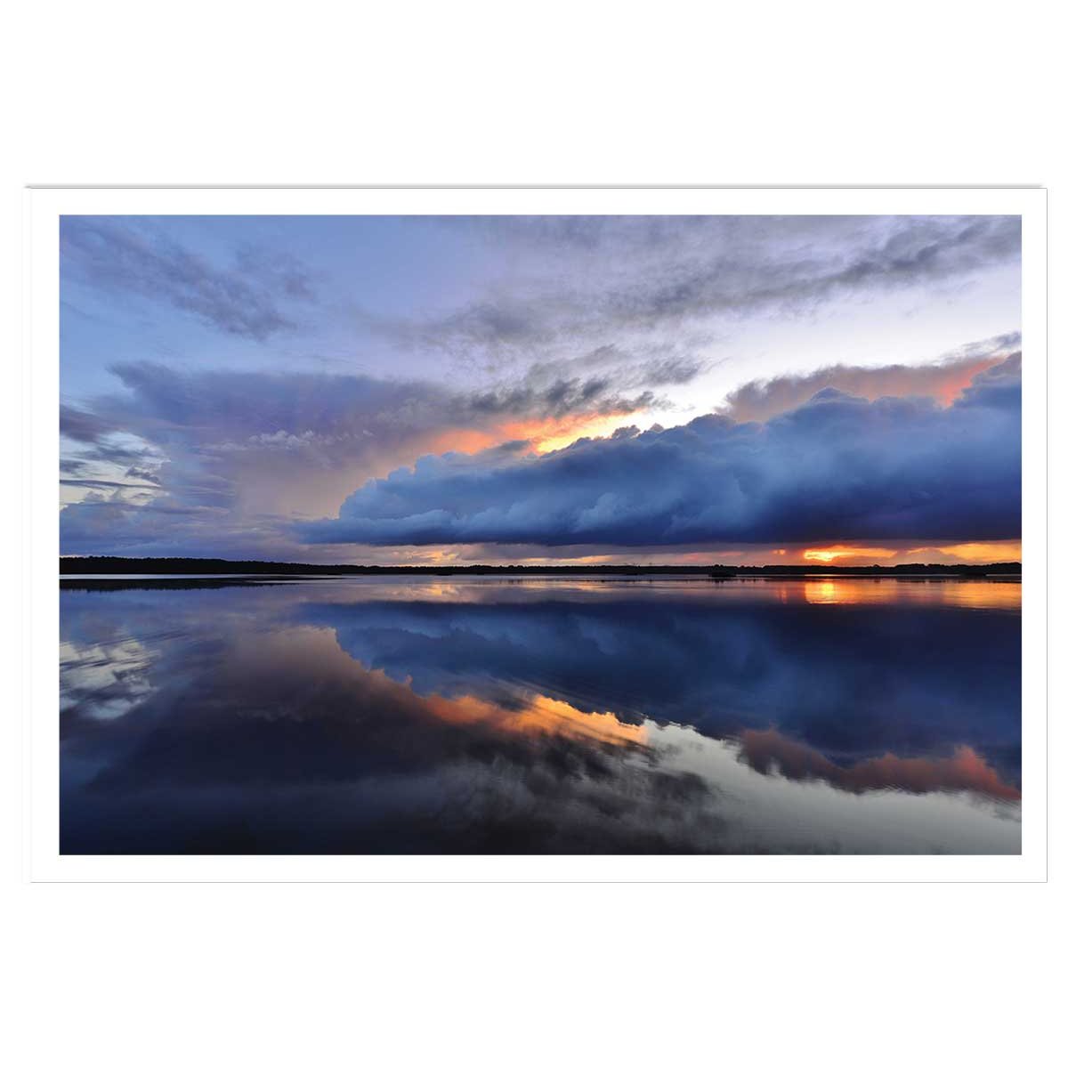 Affiche photo bleue reflets d'eau affiche seule, HEXOA