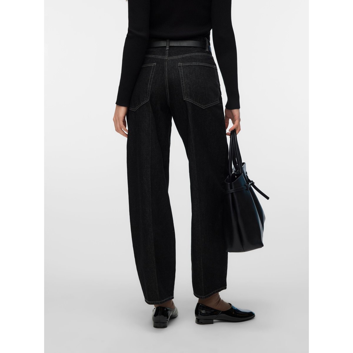 Jean Baggy Fit black denim, VERO MODA