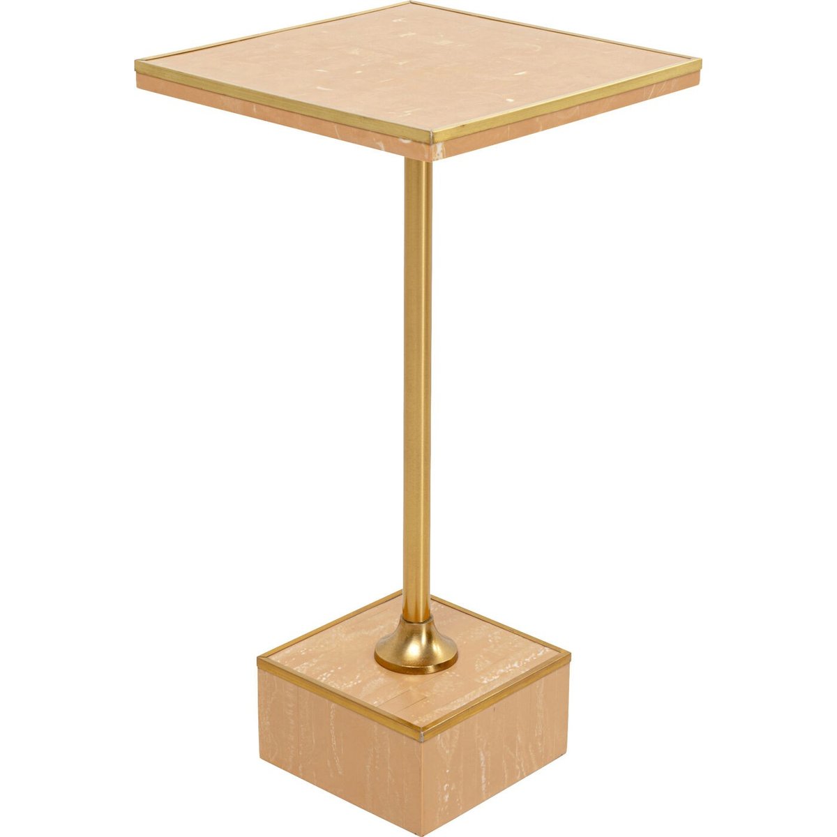Table d'appoint carrée imitation carrelage, MOUNTY orange, KARE DESIGN