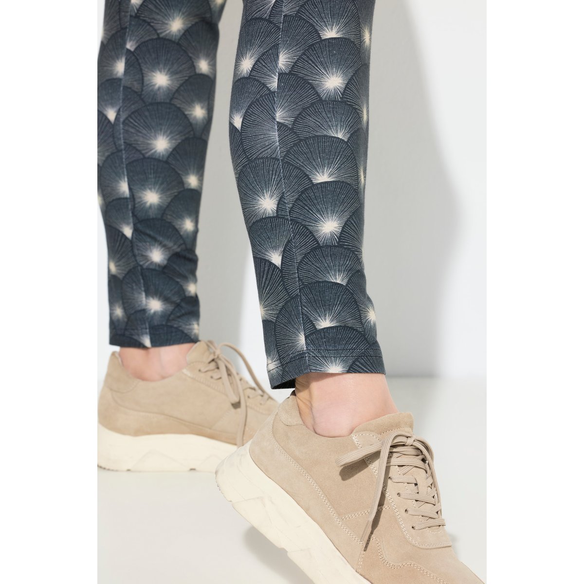 Legging en coton bio noir, ULLA POPKEN