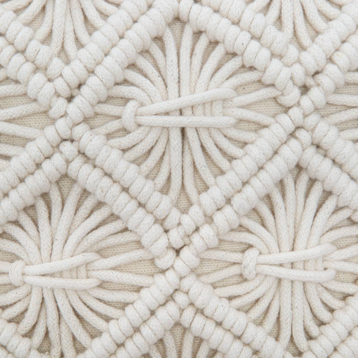 Coussin déhoussable ETÉ INDIEN beige, ATMOSPHERA