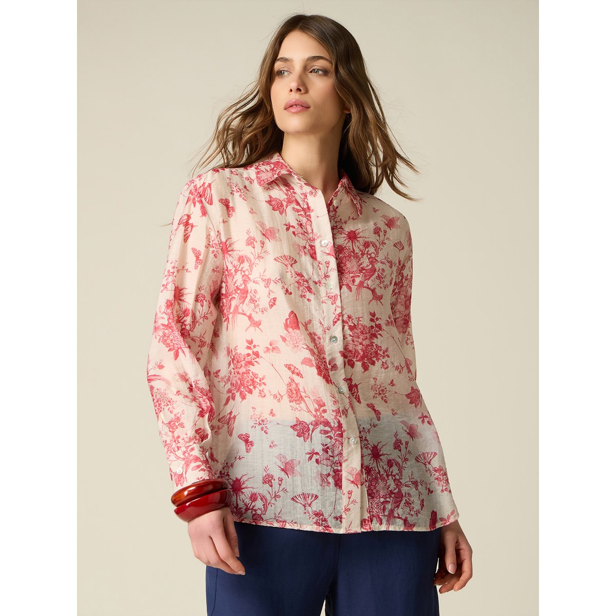 Chemise fantaisie blanc, OLTRE