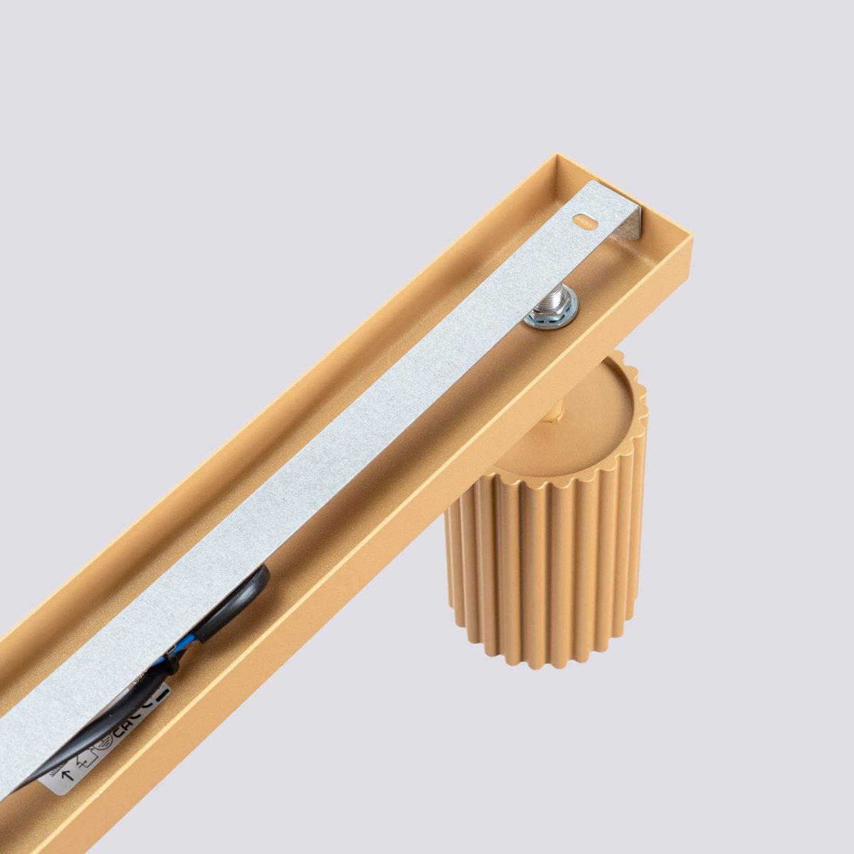Plafonnier Aluminium Doré GU10 6 Karbon jaune, EDEN