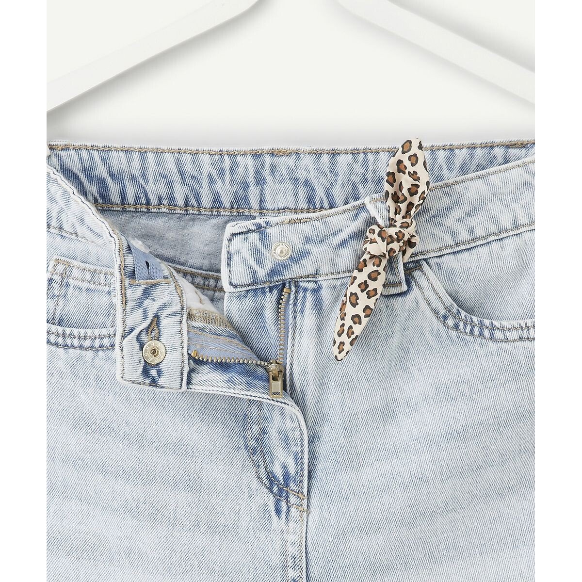 Short en denim bleu denim, TAPE A L'OEIL