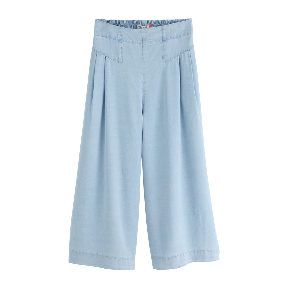 Jean court large en denim léger et tencel bleach blue, NEXT