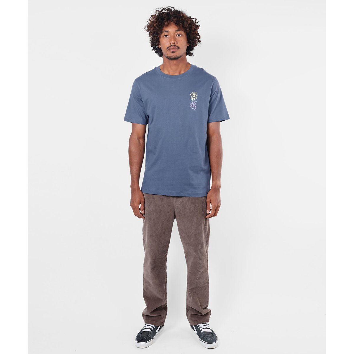 Tee-shirt manches courtes OUTLINE vintage indigo, OXBOW