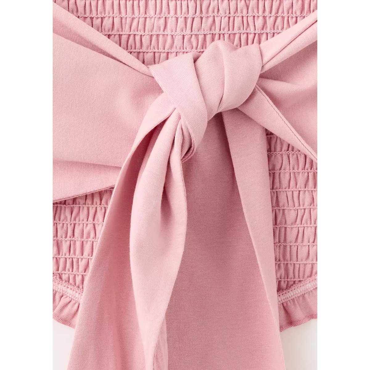 Top emmanchures américaines à fronces rose pastel, MANGO TEEN