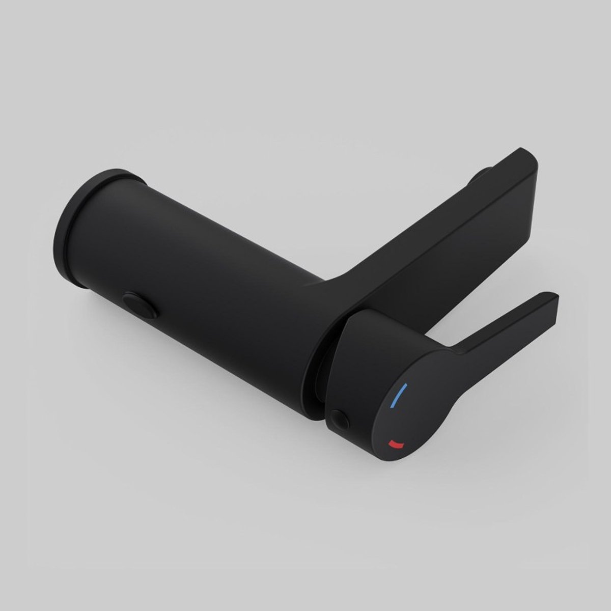 Robinet salle de bain mitigeur bec bas Neto noir, MOB IN