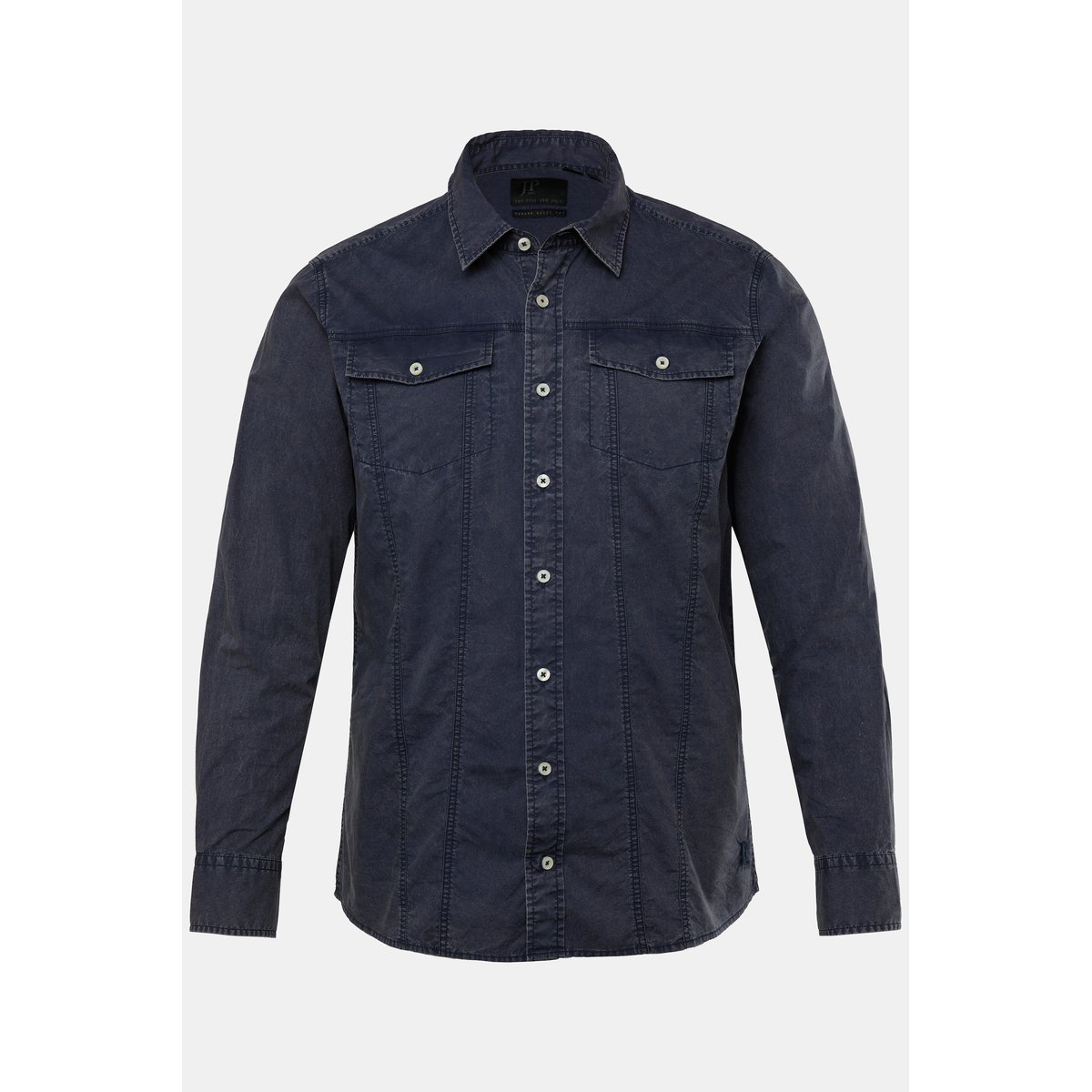Chemise, manches longues et col Kent bleu marine, JP1880