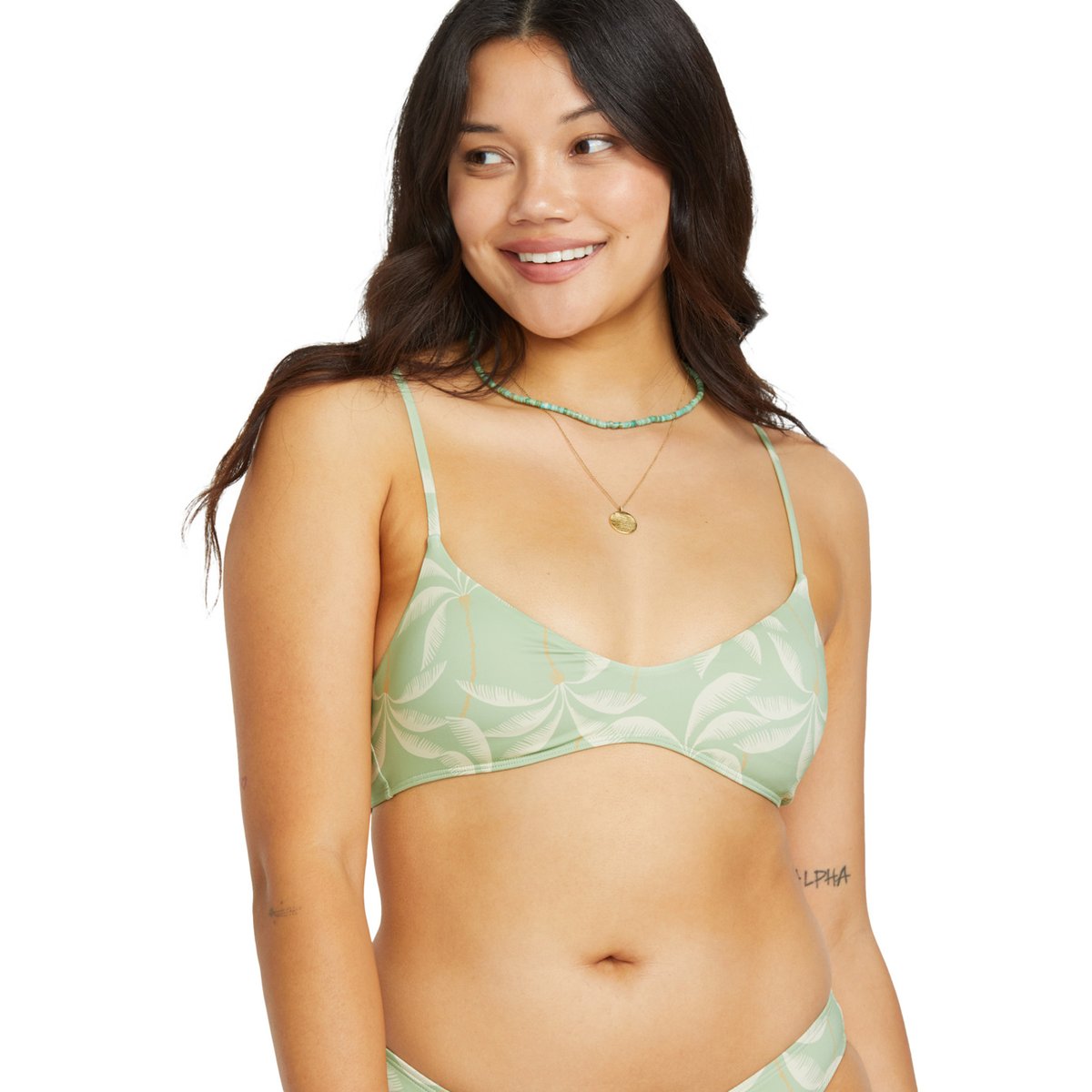 Haut de bikini couvrance moyenne GONE TROPIC vert pistachio, BILLABONG
