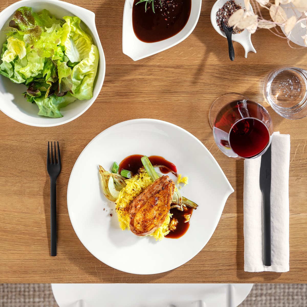 Assiette Plate FLOW blanc, VILLEROY & BOCH