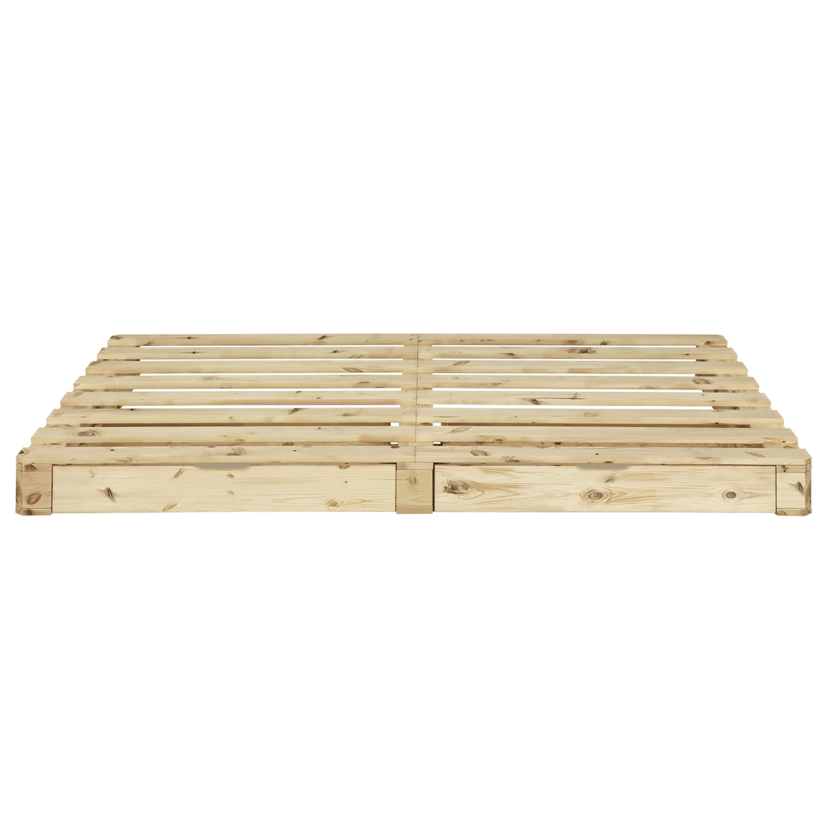 Lit palette Bois massif  CEMBRO bois naturel, AKITEN RETAIL