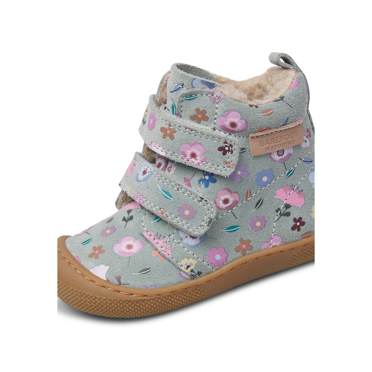 Bottes barefoot en velours BAREFOOT WIGGHI VL sage-rose, NATURINO