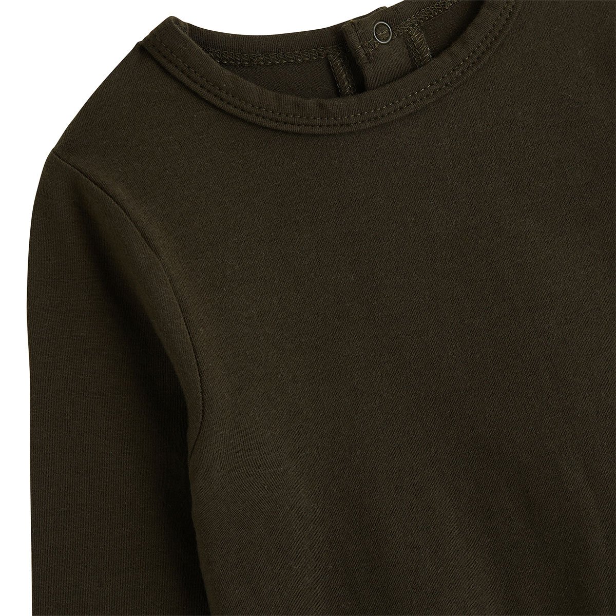 Ensemble salopette bébé en molleton et t-shirt Ginkgo ecru, PETIT BEGUIN