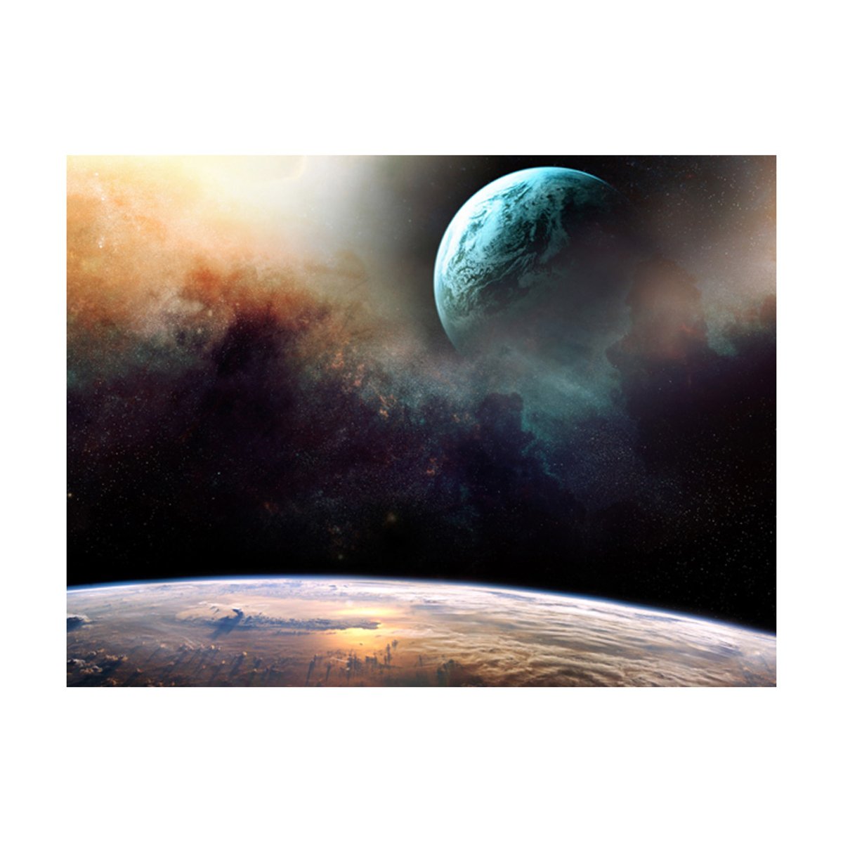Papier peint intissé panoramique Paysage Like being on another planet multicouleur, EDEN