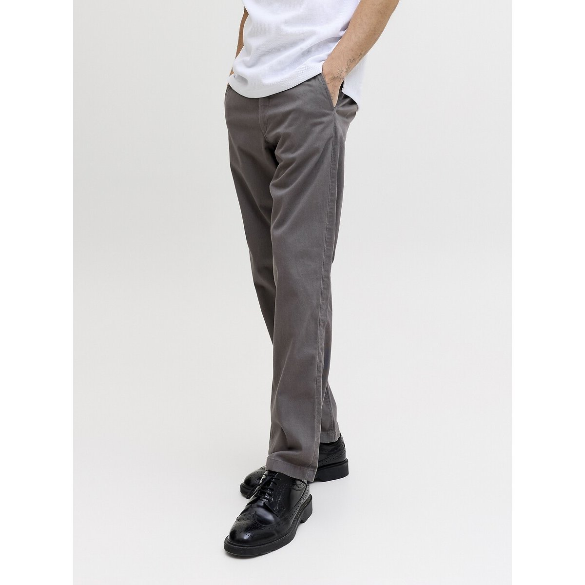 Lot de 2 pantalons chino noir + gris, JACK & JONES