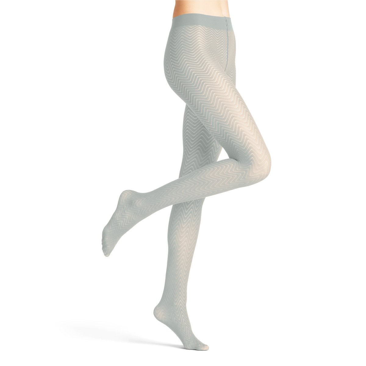 Collant Chevron 50 Semi-opaque silver (3462), FALKE