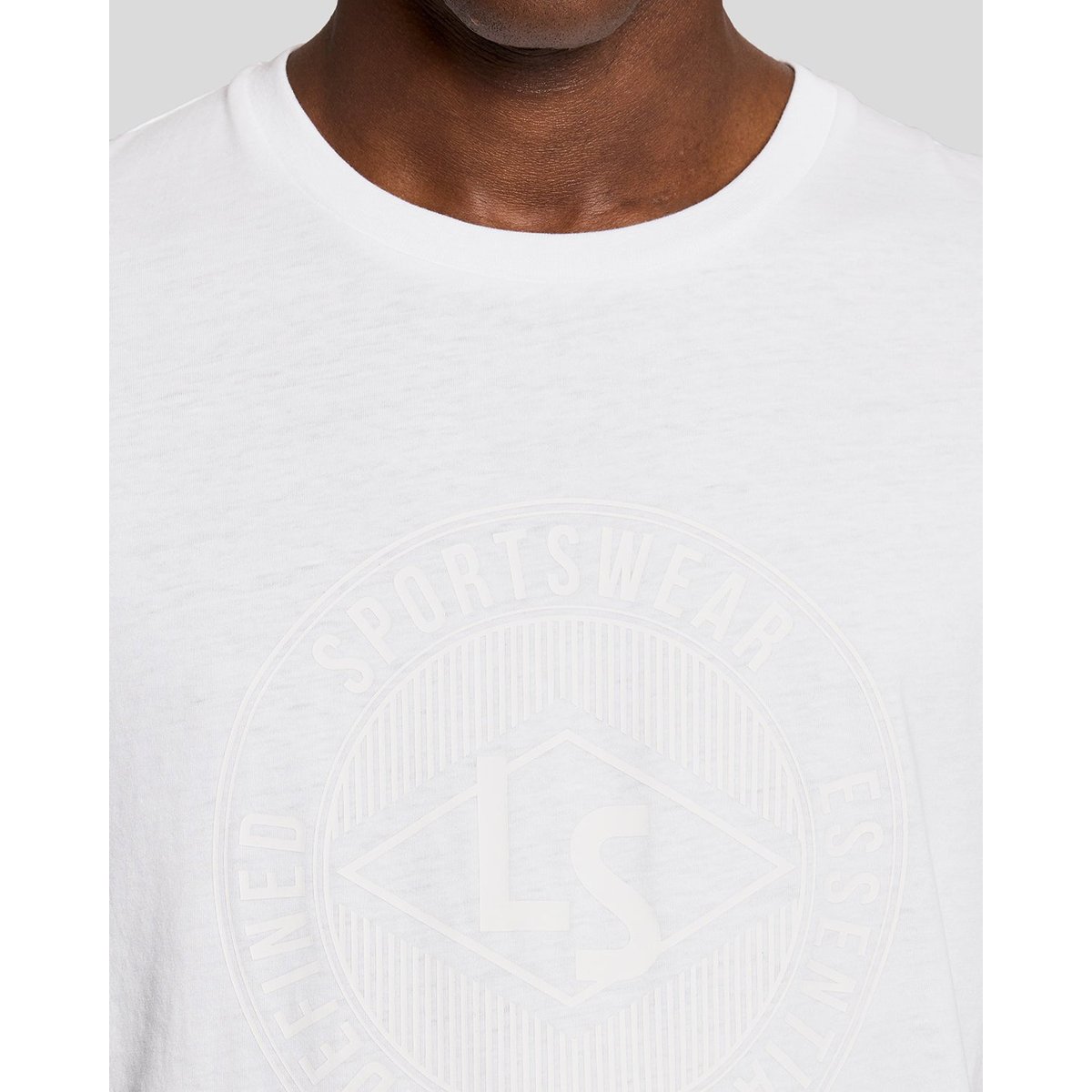 T-shirt Sports graphique logo blanc, LYLE & SCOTT