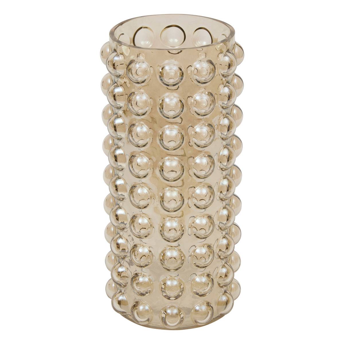 Vase sculpté boules en verre irisé DORIA transparent, ATMOSPHERA