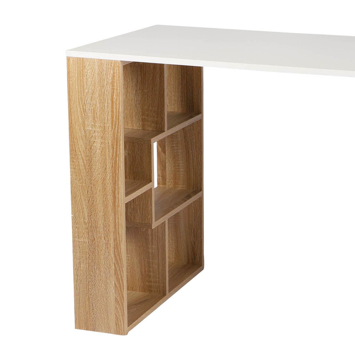 Bureau avec structure 10 niches 110x60x75cm bois, URBAN LIVING