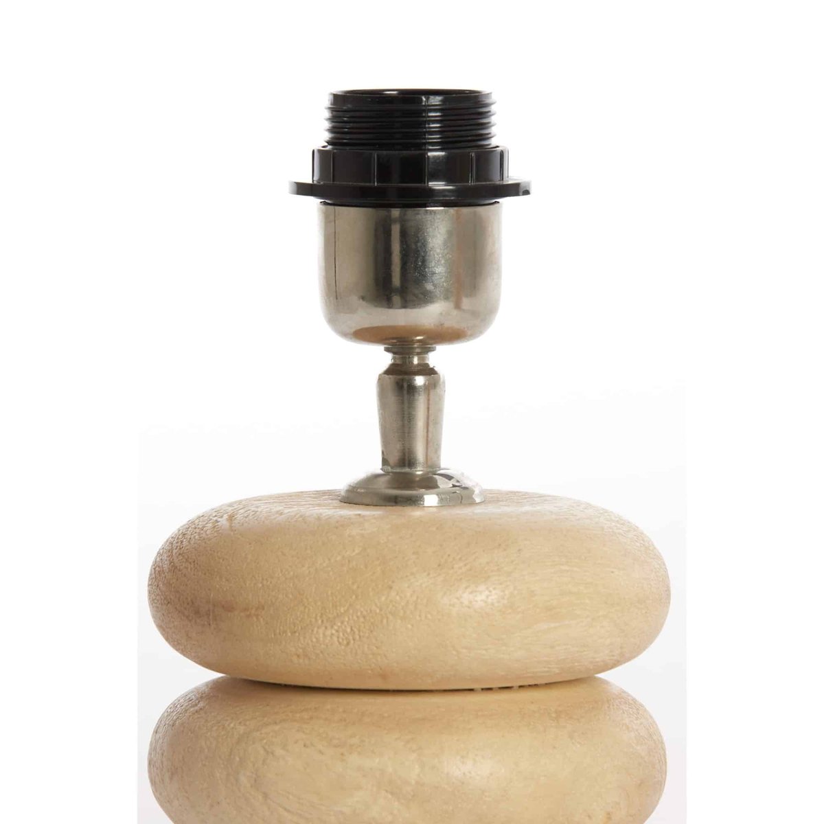 Base De La Lampe Bois BUDONGO naturel, LIGHT & LIVING 
