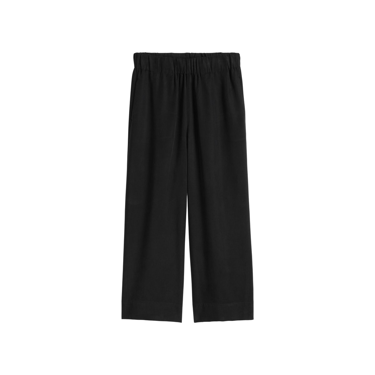 Pantalon relaxed en lyocell LENZING™ noir, MARC O’POLO DENIM