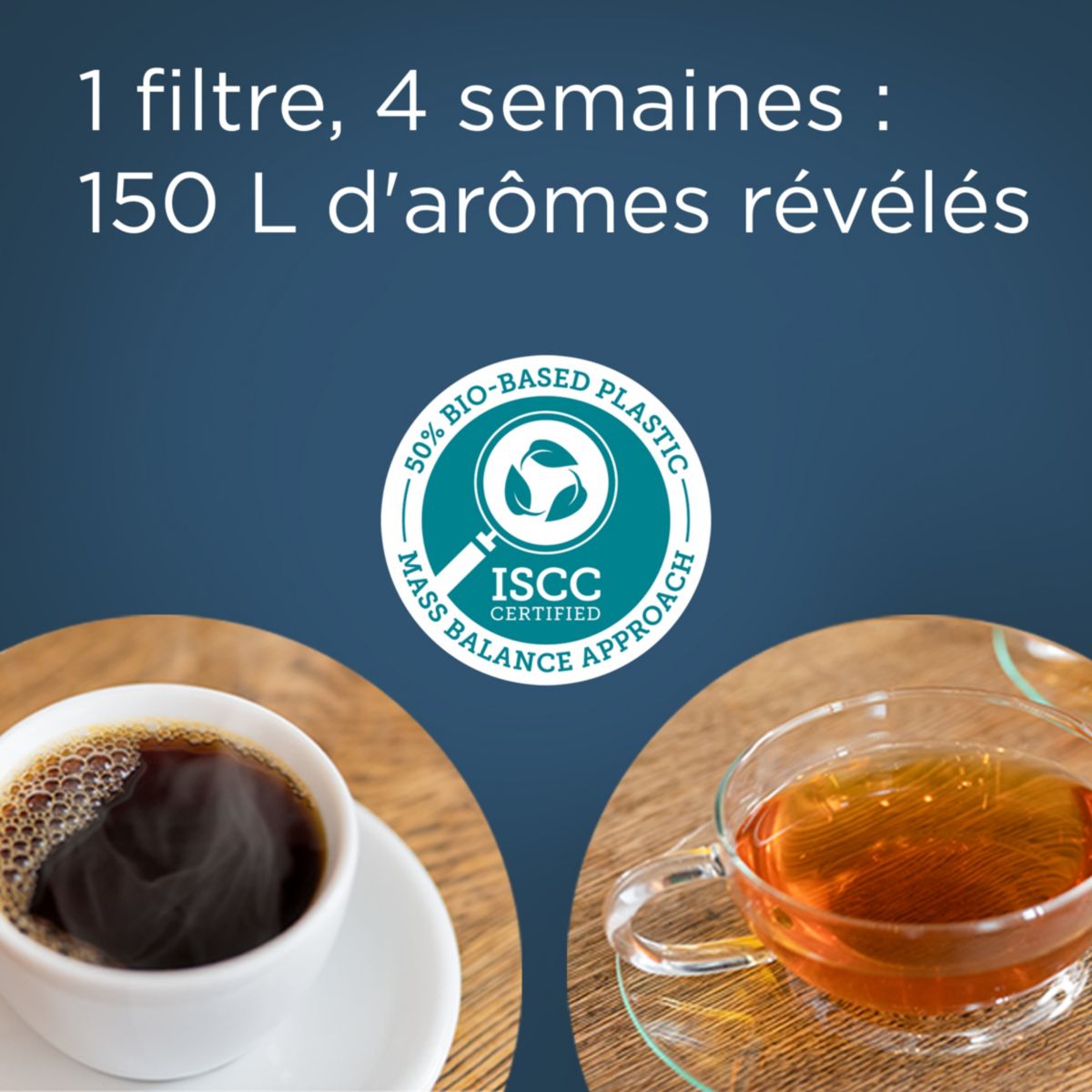 Carafe filtrante Essential sable couleur unique, BRITA