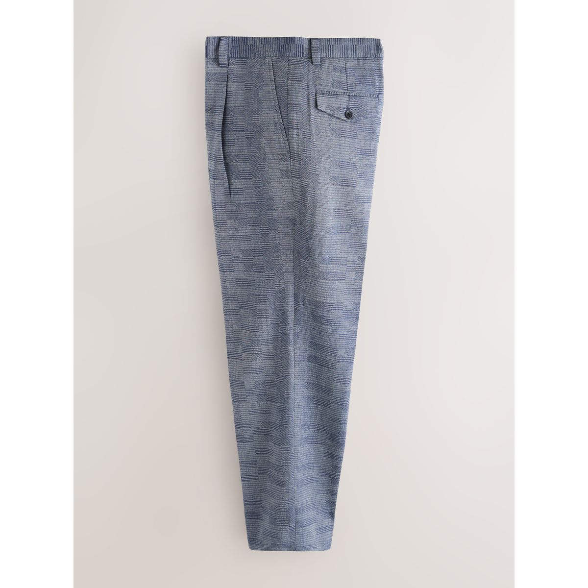 Pantalon de costume décontracté en coton bleu, NEXT